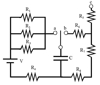 1091_The RC circuit shown at the figure.png