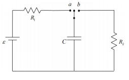 1467_A capacitor is connected to a two-way switch.png